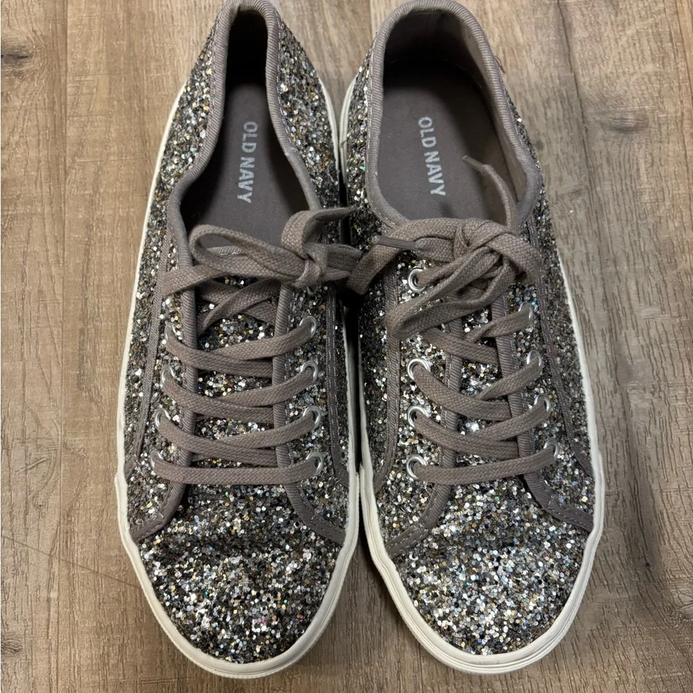 Old Navy Glitter Sneakers - Picture 2 of 6
